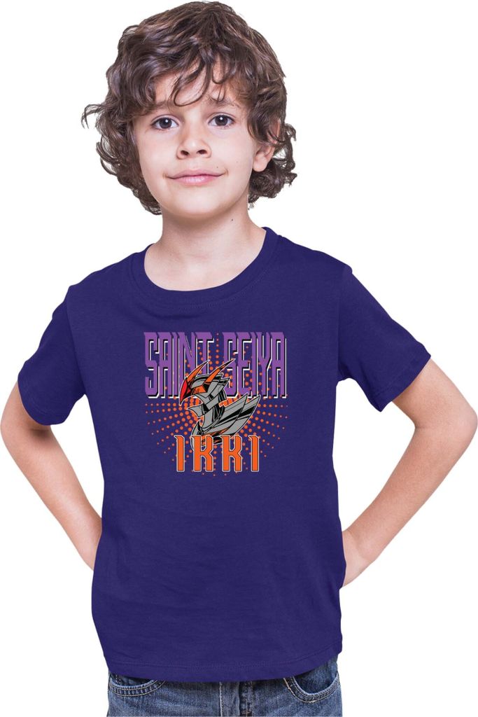 Kinder T-Shirt Japan Anime Manga Saint Anime Seiya Ikki Ikki, 12-13 Jahr - 152 / Dunkelblau