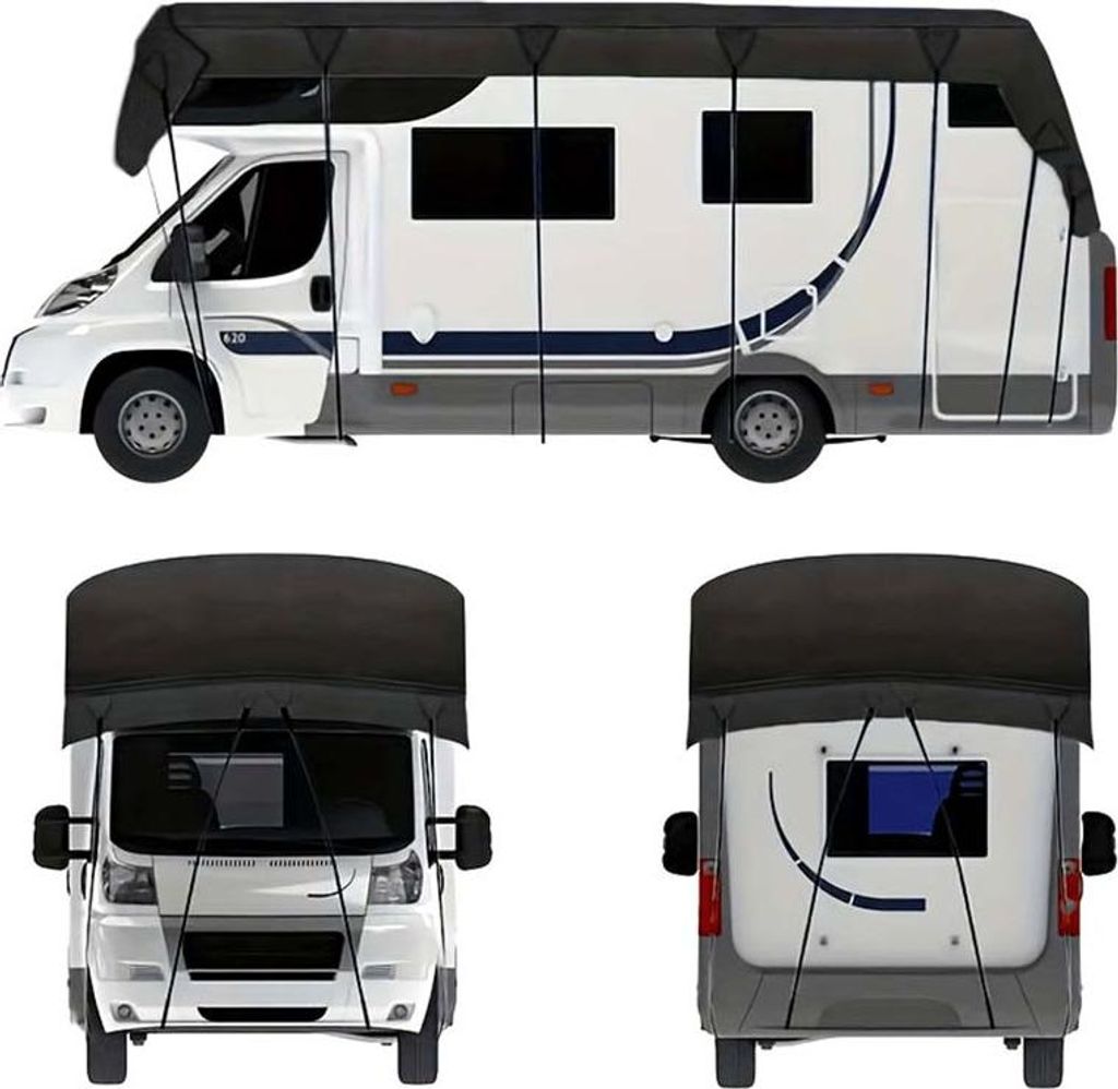 Wohnmobil Abdeckplane 6,5x3 Meter - 210D Oxford Stoff, Wasserdicht & Staubdicht, UV-Schutz