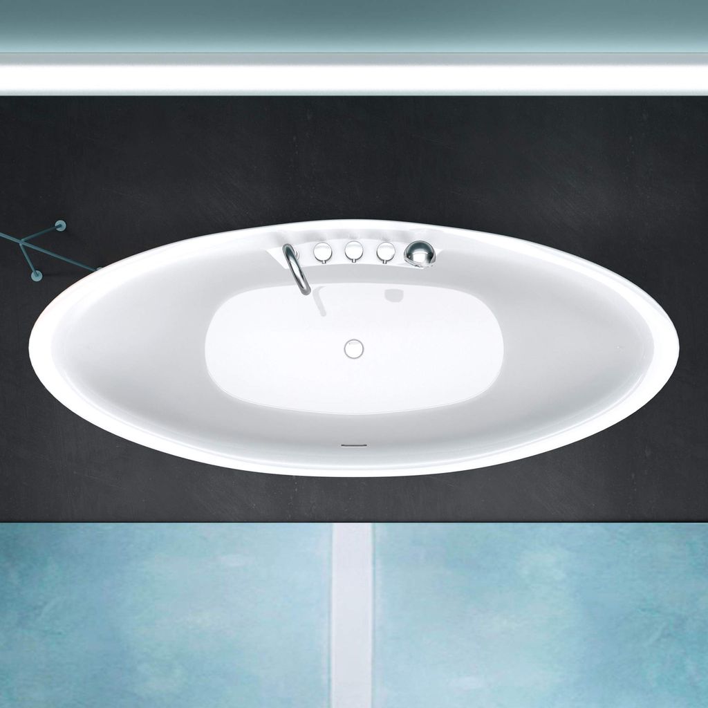 Mai & Mai Freistehende Badewanne 180x80cm Oval inkl. Produktbild 5