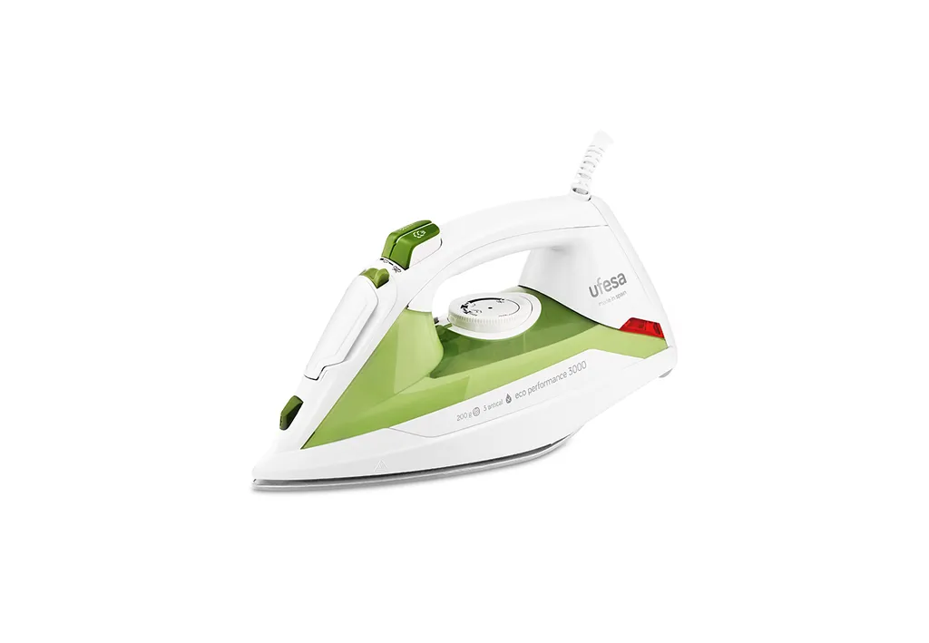 Fer à vapeur UFESA 2400W avec système anticalcaire et semelle céramique