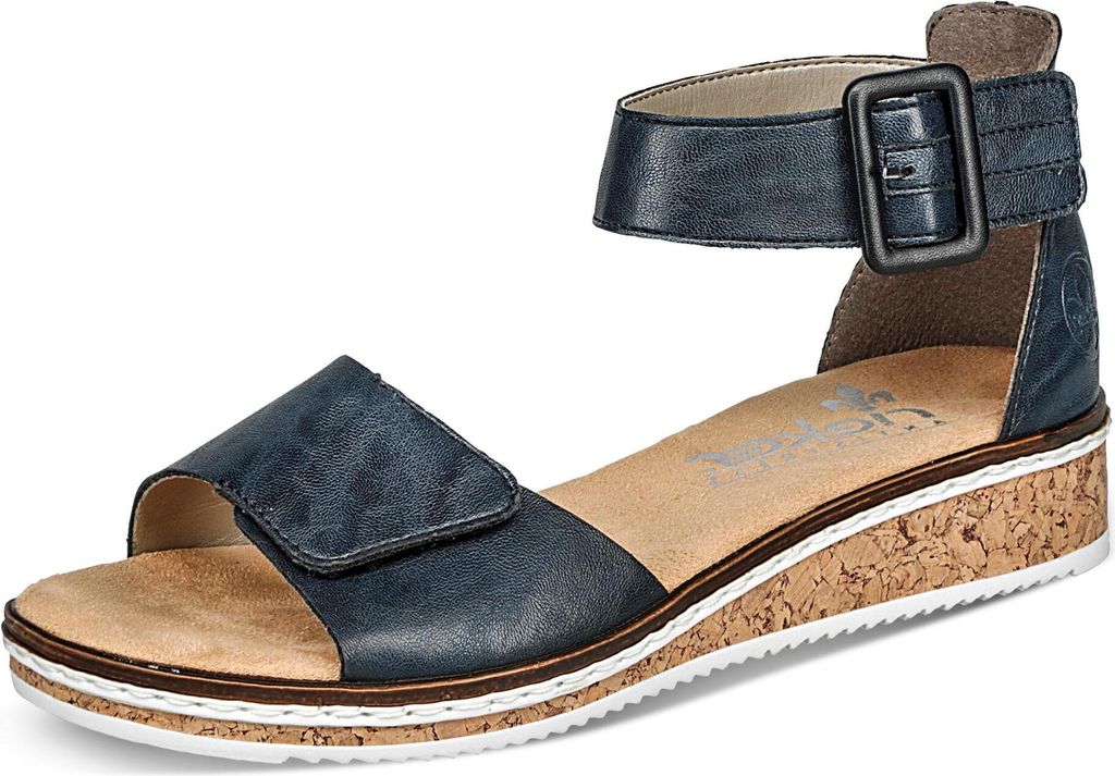 Rieker Damen Sandalen geschlossene Ferse Klettverschluss Produktbild 55