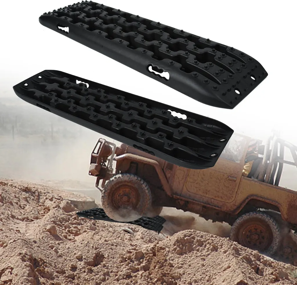 Paire de tapis de traction aide au démarrage pour voiture et camionnette