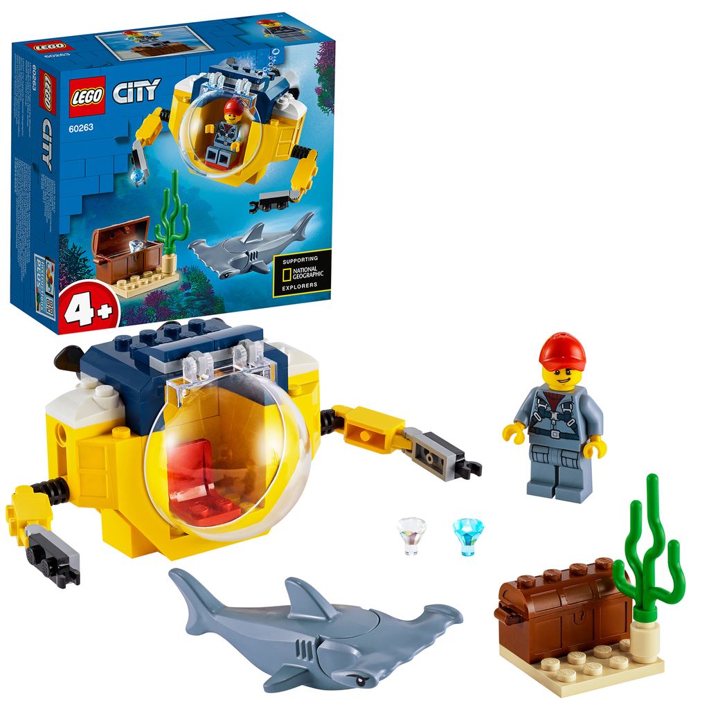 LEGO City 60264 Meeresforschungs-U-Boot Unterwasser-Set Spielzeug Spielset 
