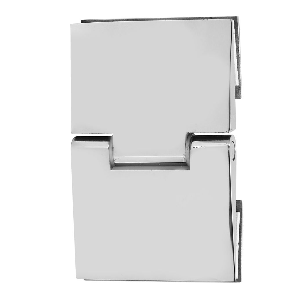 Doppelseitig abgeschrägtes Scharnier aus Edelstahl für Duschkabinen-Glastüren (8–12 mm Glas)