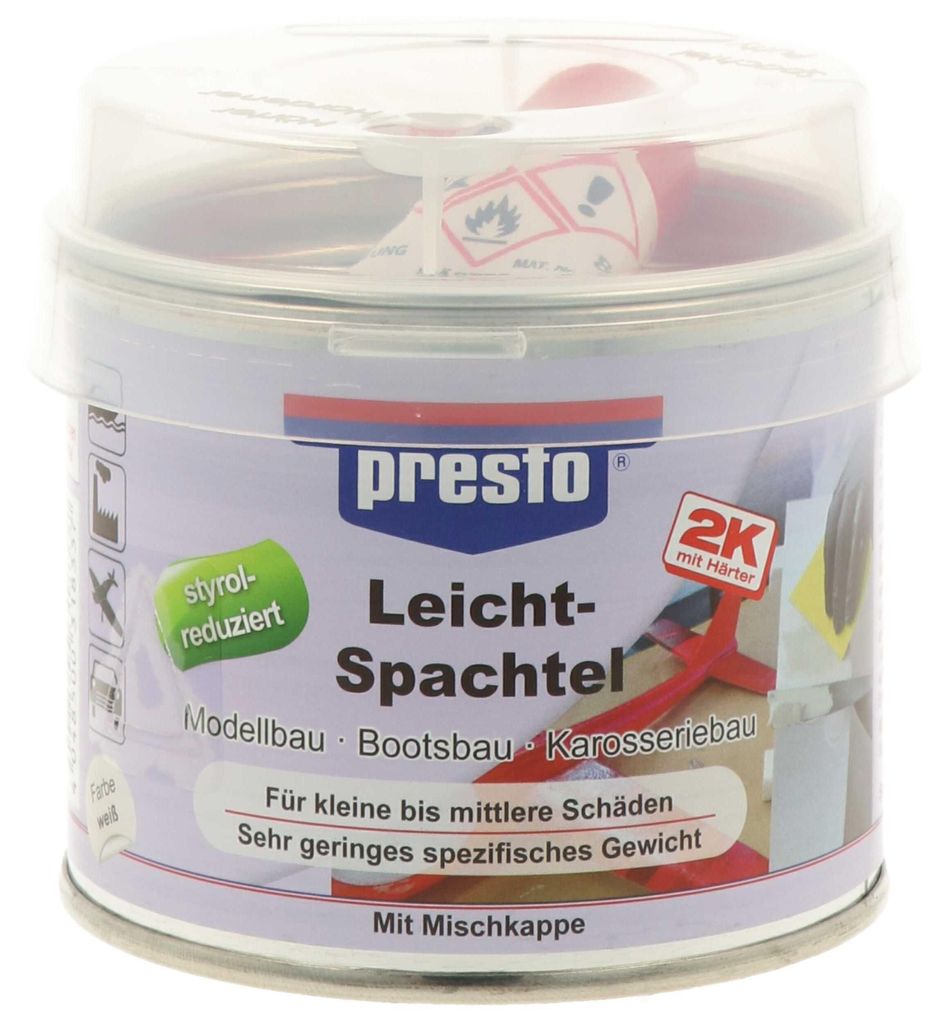 presto Leichtspachtel, weiß, 125 g Produktbild 