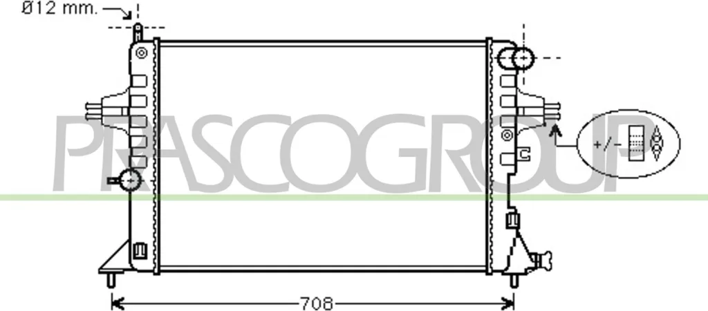Évitez la surchauffe : Radiateur moteur Astra G et Zafira A OE 1300257