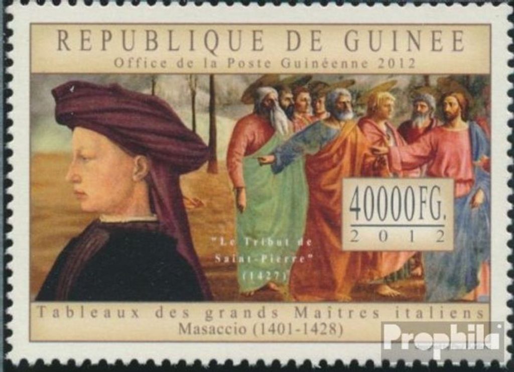 Briefmarken Guinea 2012 Mi 9661 (kompl. Ausgabe) postfrisch Italienische Meister (Masaccio)