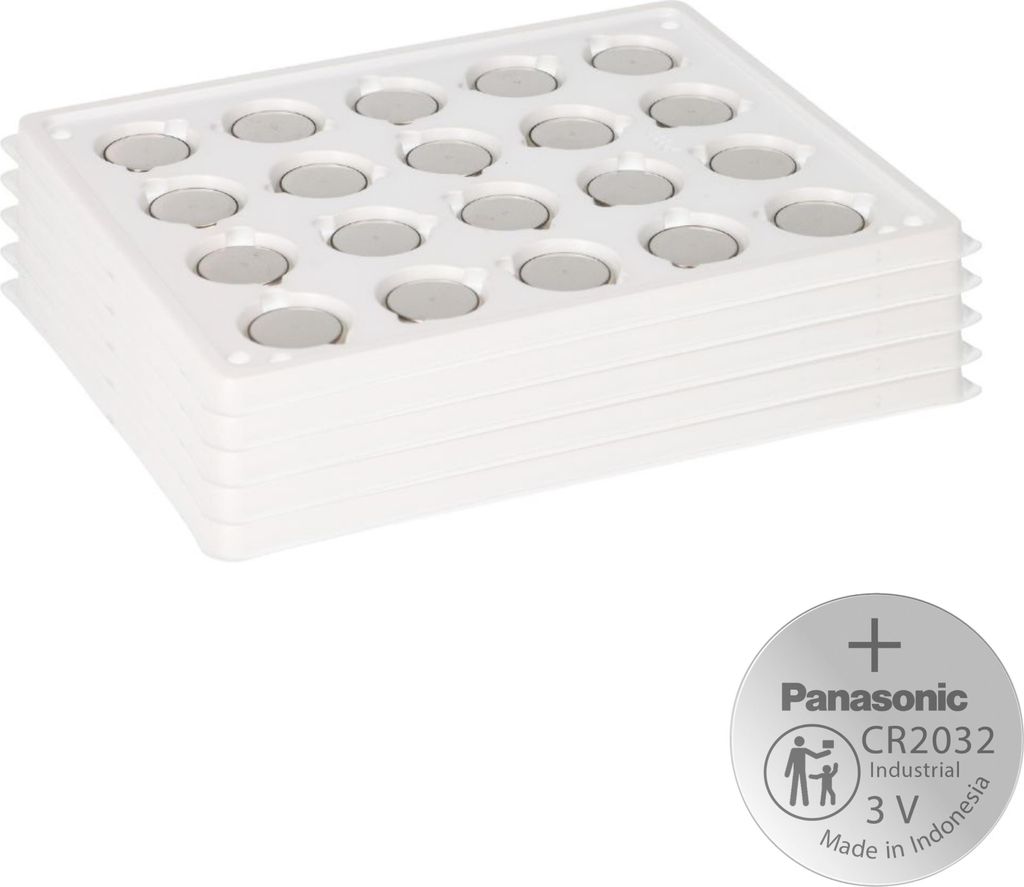 100x Panasonic CR2032 Batterie Lithium Knopfzelle CR2032BS Bulk