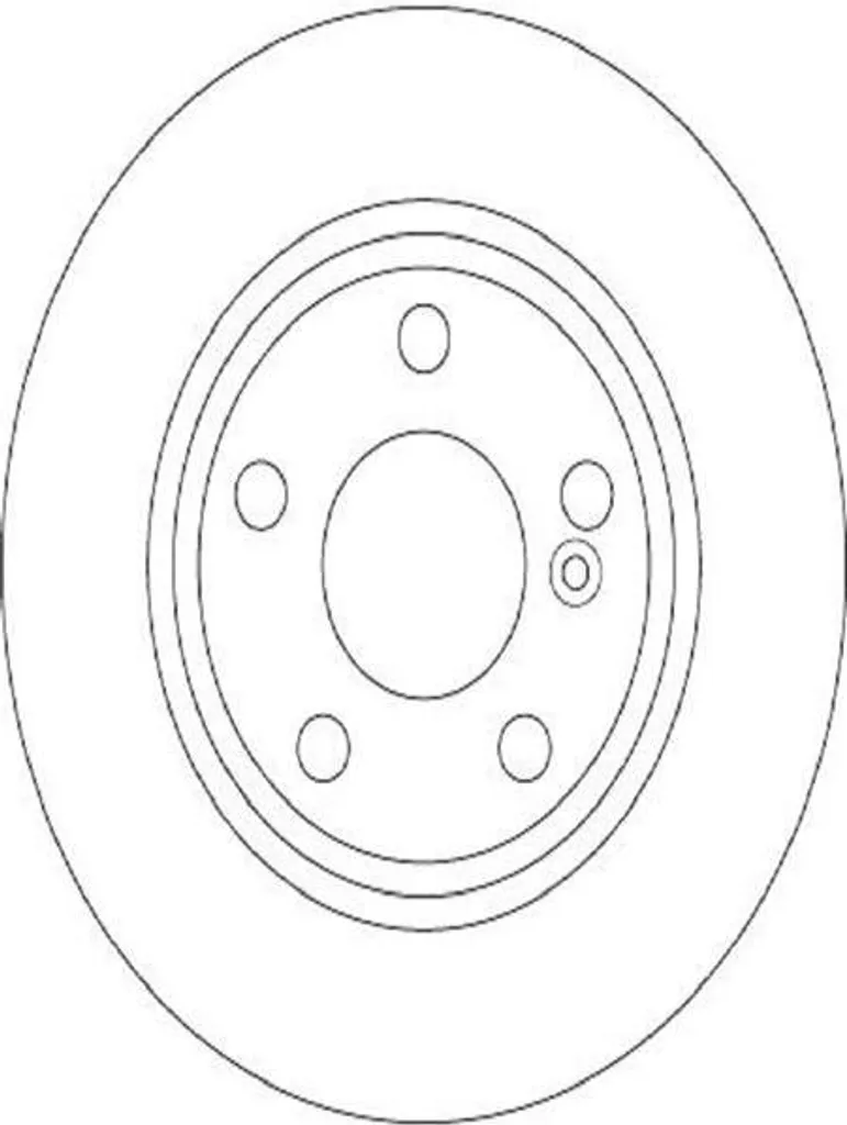 Jeu de 2 disques de frein arrière TRW DF6376 Mercedes Classe A W176