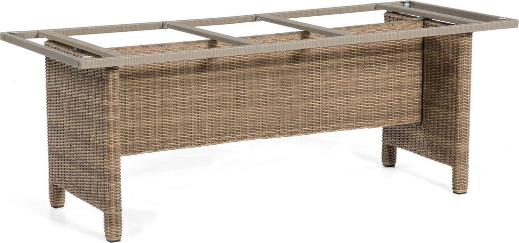 Base-Polyrattan Tischgestell Aluminium Rustic-stream