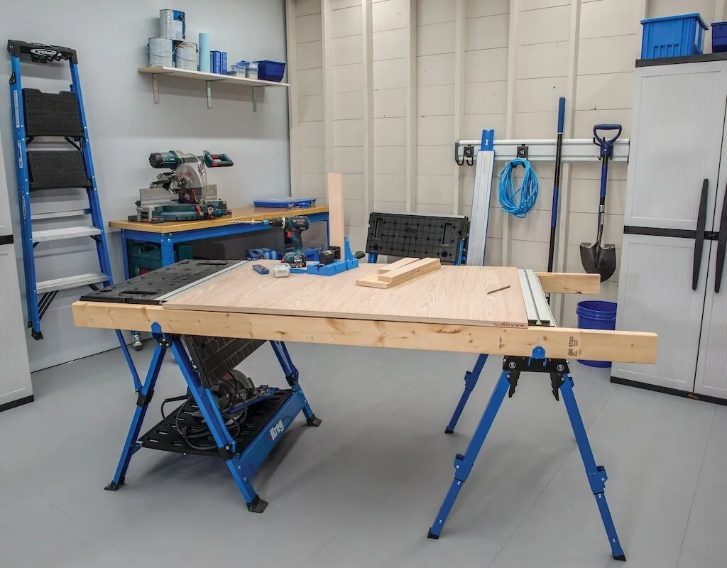 Établi de travail pliable Kreg KWS500 : support de serrage extensible - 3