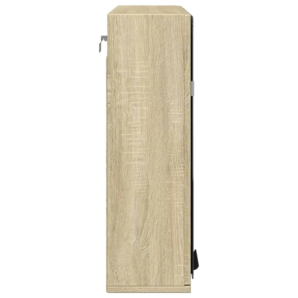 Specchiera Bagno vidaXL Rovere Sonoma 64,5cm - Design Moderno Sospeso - 5