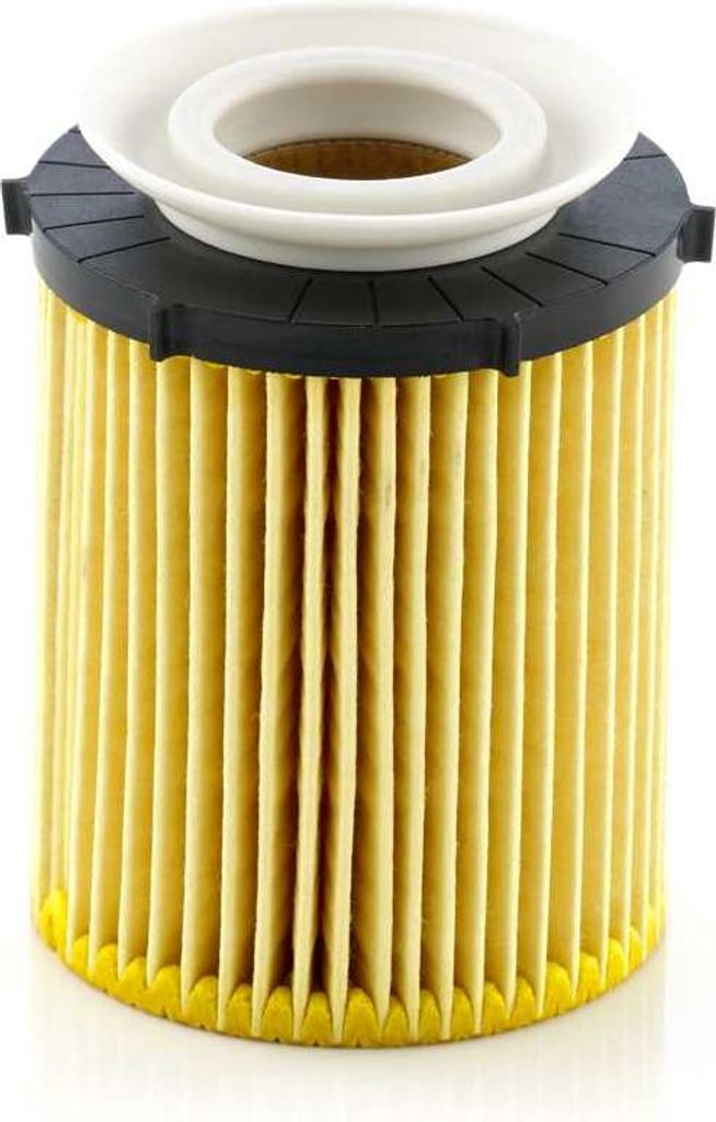 A studio shot of a car oil filter.