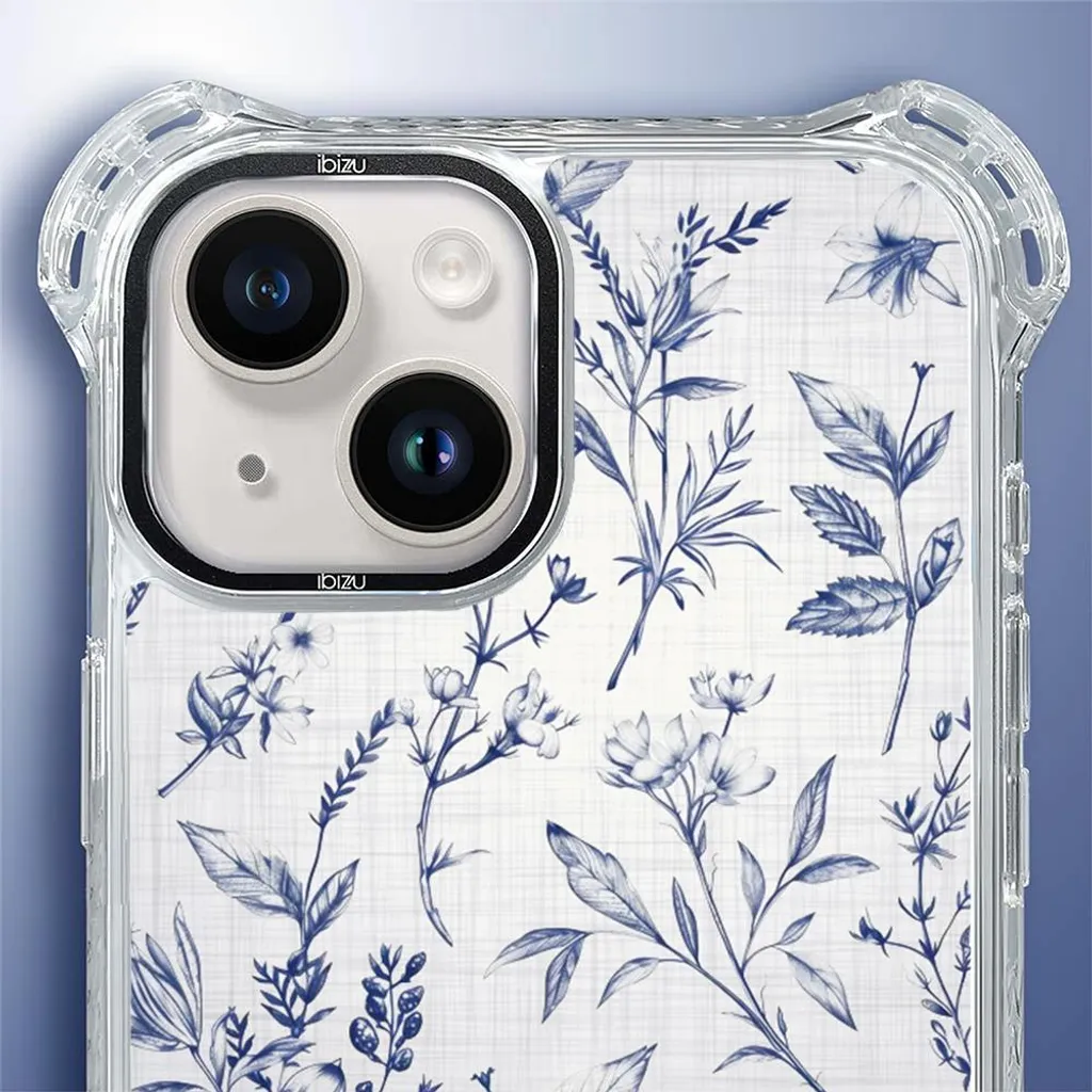 Coque de protection iPhone 14 Plus antichoc aimantée fleurs