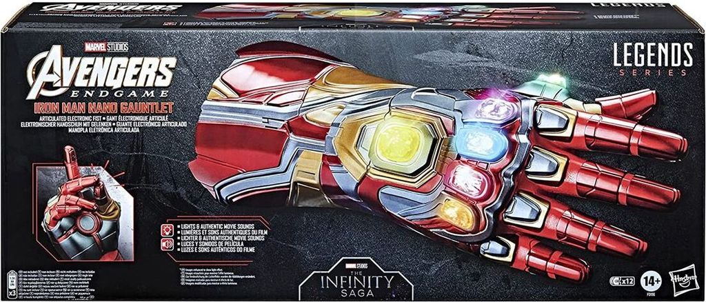 Hasbro Marvel Legends Series Elektronischer Handschuh Iron Man Nano Gauntlet HASF0196