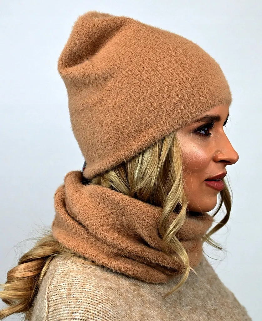 Set Sciarpa e Cappello Alpaca Caramello AL1 | Accessori Inverno 2026 - 13