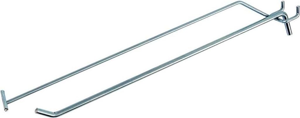 Zawieszka pojedyncza z wysięgnikiem na cenówkę do perforacji EURO Mega-M L-30cm fi6 cynk N