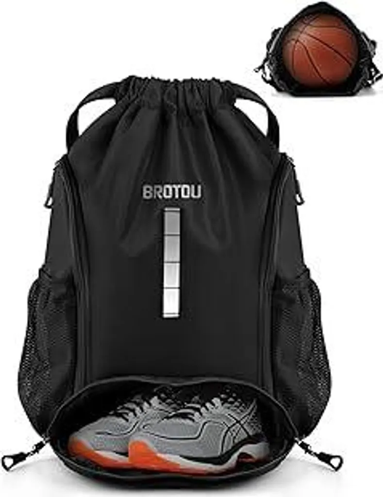 Zaino Calcio BROTOU: Borsa Palestra Impermeabile e Anti-Odore