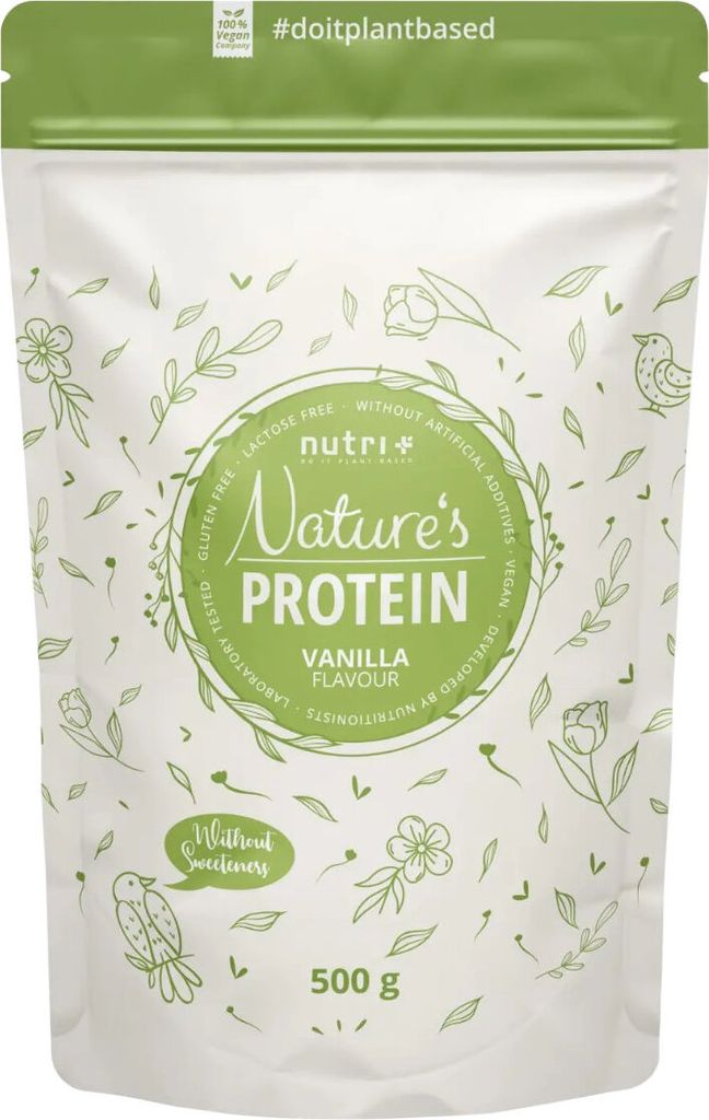 Nutri+ Vegan Natures Protein 500g Vanille