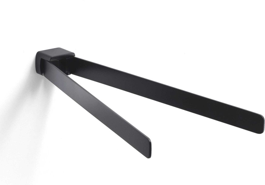 35cm breiter Handtuchstange aus Messing in Schwarz | Produktbild 
