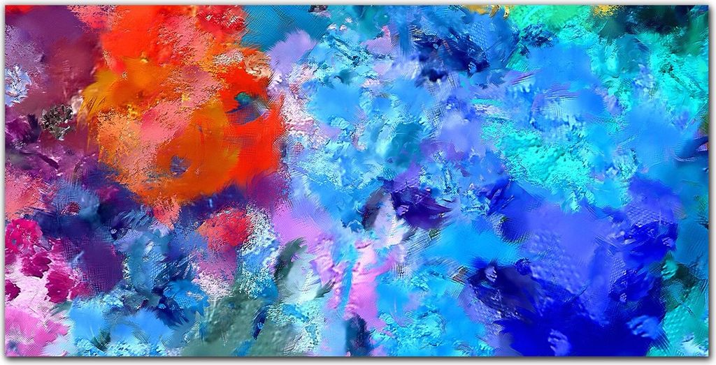 Coloray - Bild aus Glas - 120x60 cm - glasblock mit bild gehärtetes Glas wohnzimmer Dekoration wanddekoration Küche - daubs