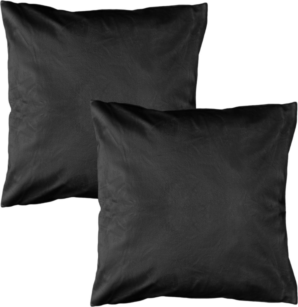 Doppelpack Kissenhüllen 50cm x 50cm Samt Kissenbezug Produktbild 