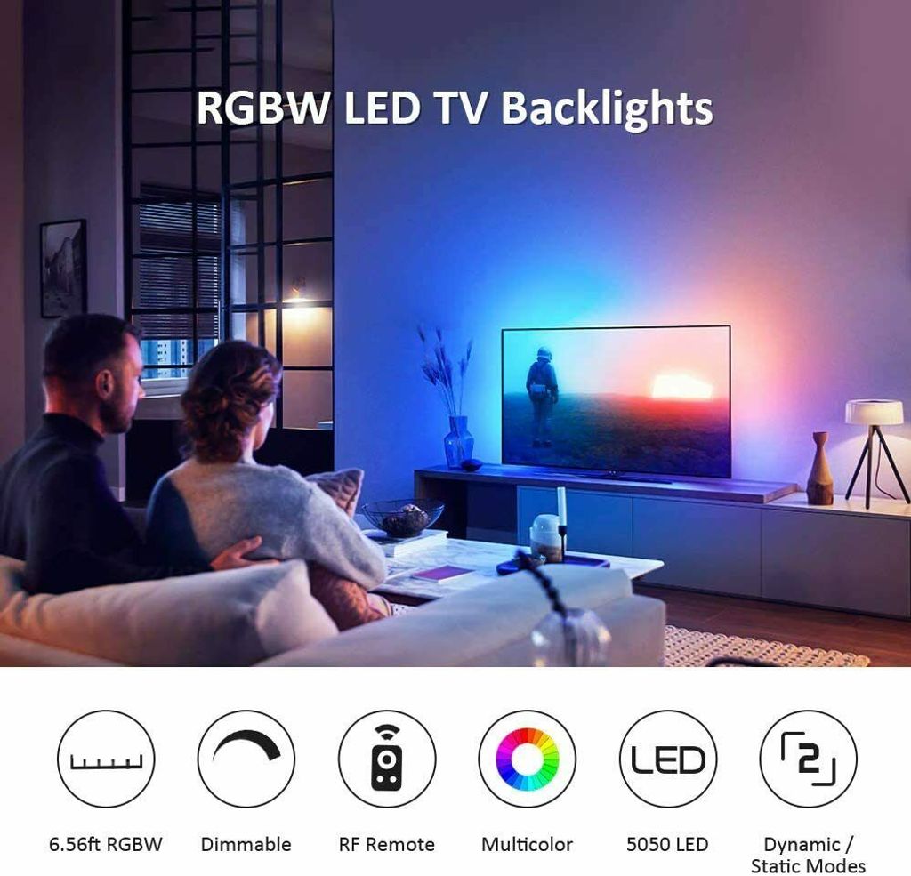 LED Backlight TV Hintergrund Beleuchtung USB PC Lichtstripe Streifen RGB 3/5M 