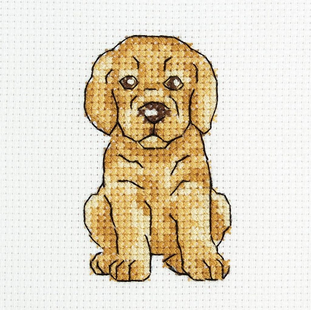RTO Kreuzstich Set "Unbeholfene Jackie" H241, Zählmuster, 9x9 cm