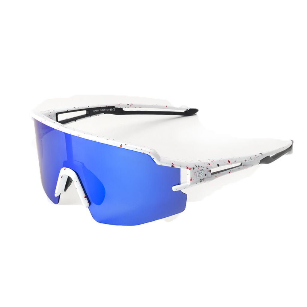 ROCKBROS Fahrrad Polarisierte Sonnenbrille Fahrradbrillen UV400 Radbrille Für Outdoor-Sport Damen Herren Weiß