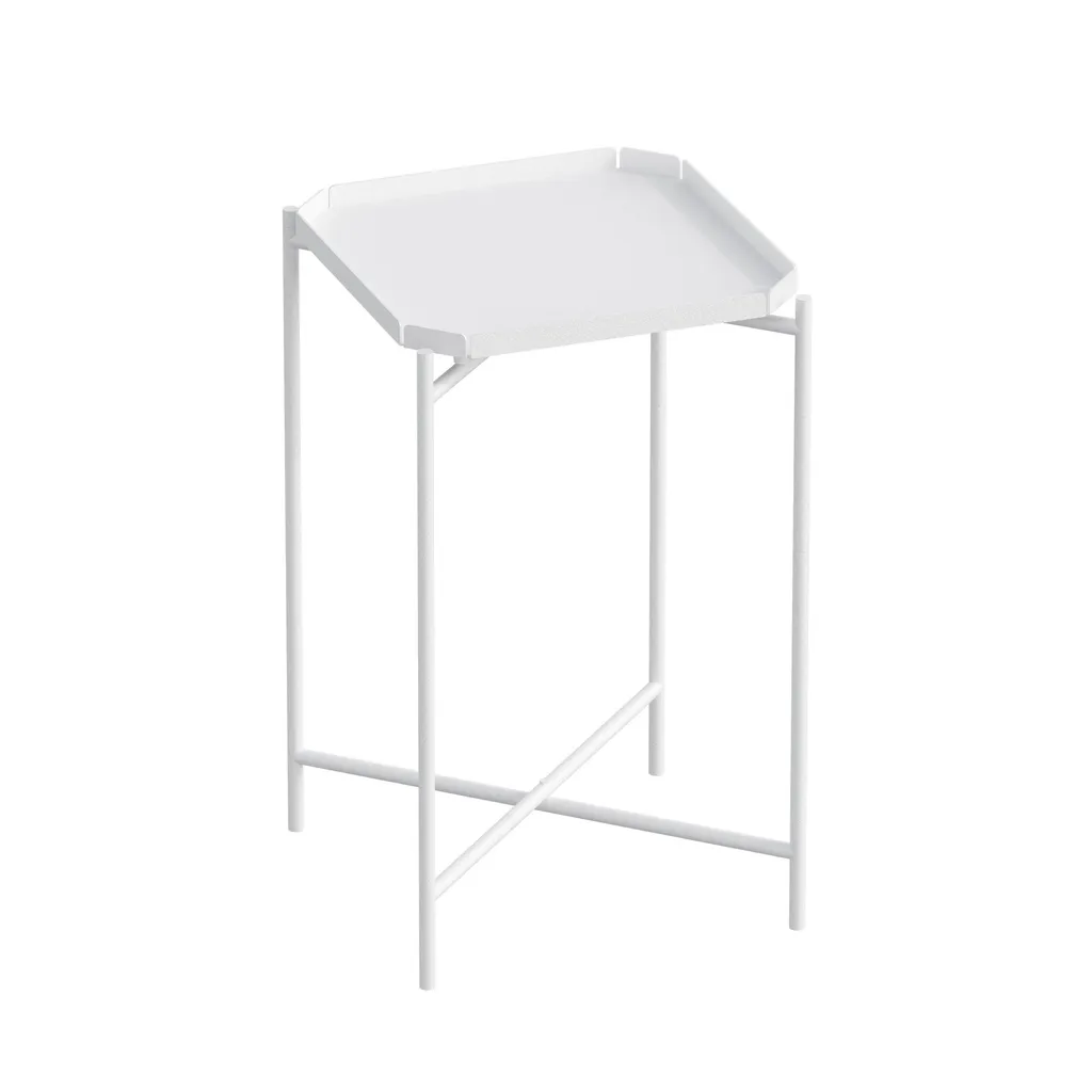 Table Basse Métal Blanc Shb-008-B : Solution Durable pour Petit Salon