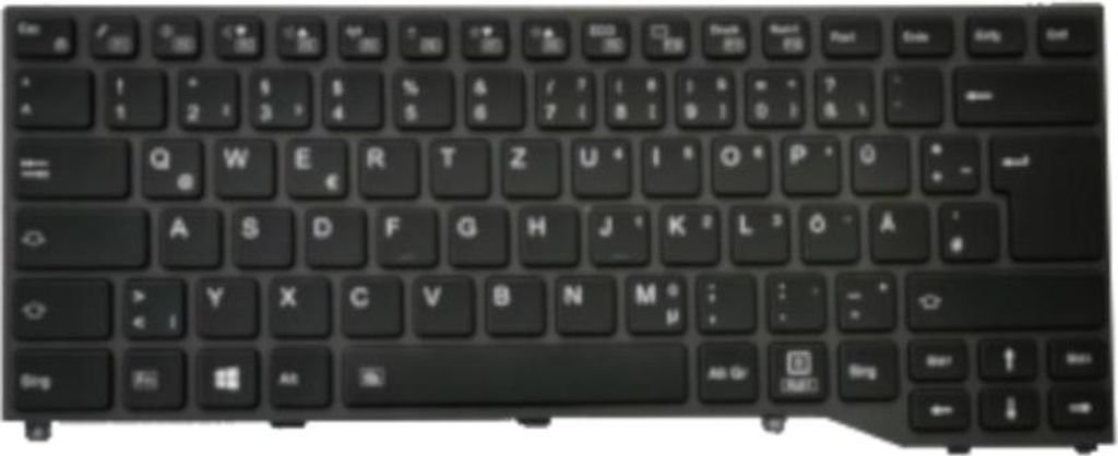 Trade-Shop Original Laptop Notebook Tastatur Keyboard Deutsch QWERTZ mit Backlight kompatibel mit Fujitsu FJM16J66D0JD85, FJM16J56D06D85, CP724726-01