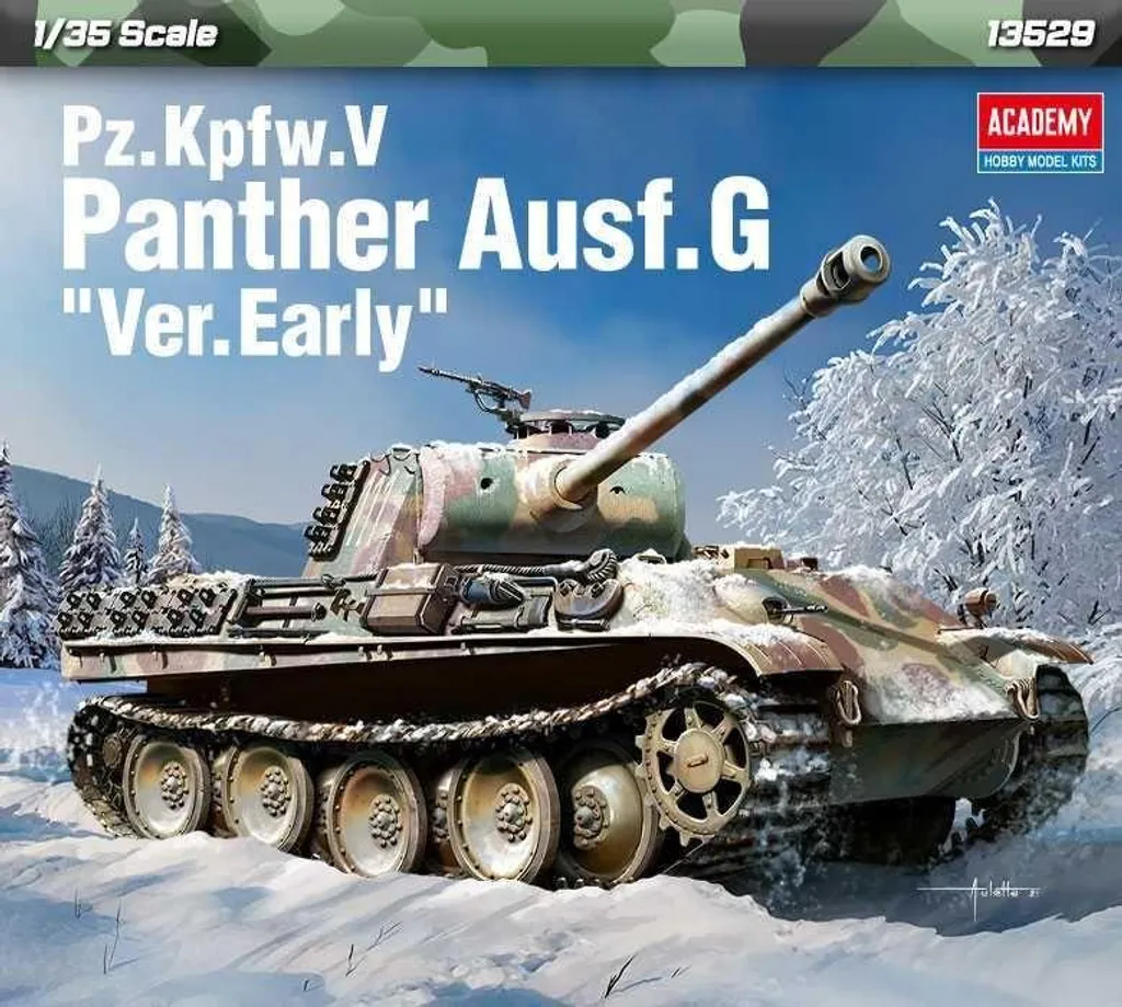 Maquette Char Panther Ausf.G Academy 13529 Échelle 1/35 Early Production