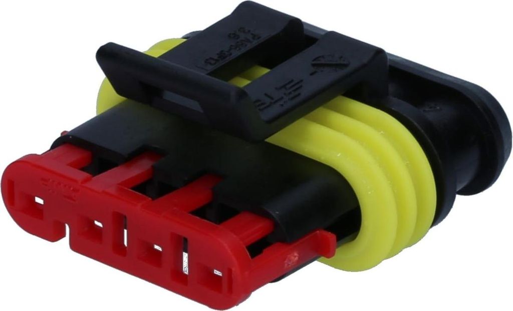 10 Stück AMP 0-0282088-1 Superseal Buchsengehäuse 4-polig Leergehäuse