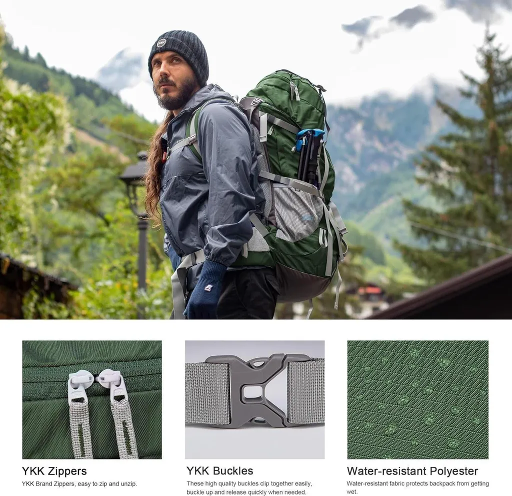 Sac à dos de randonnée 70L polyvalent pour le trekking et camping - 7