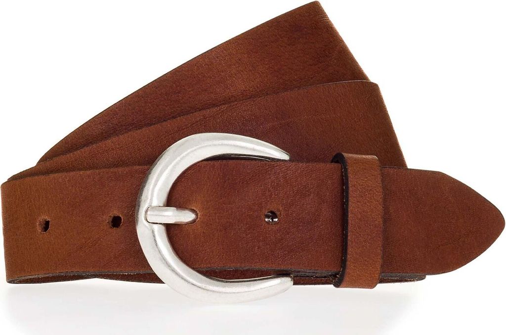 MUSTANG Leder Gürtel 35mm Leather Belt W75 Cognac braun