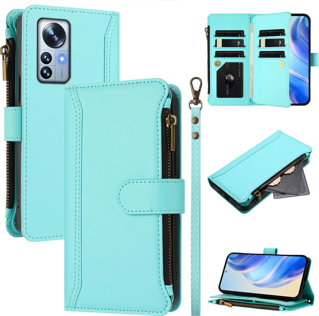 Custodia Antiurto Xiaomi 12 Pro | Wallet Case con Zip e Stand