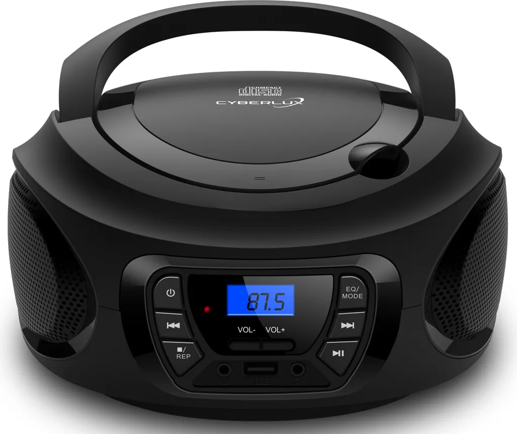 Lecteur CD Simple d'Utilisation Cyberlux CL-600 Poste Radio Noir