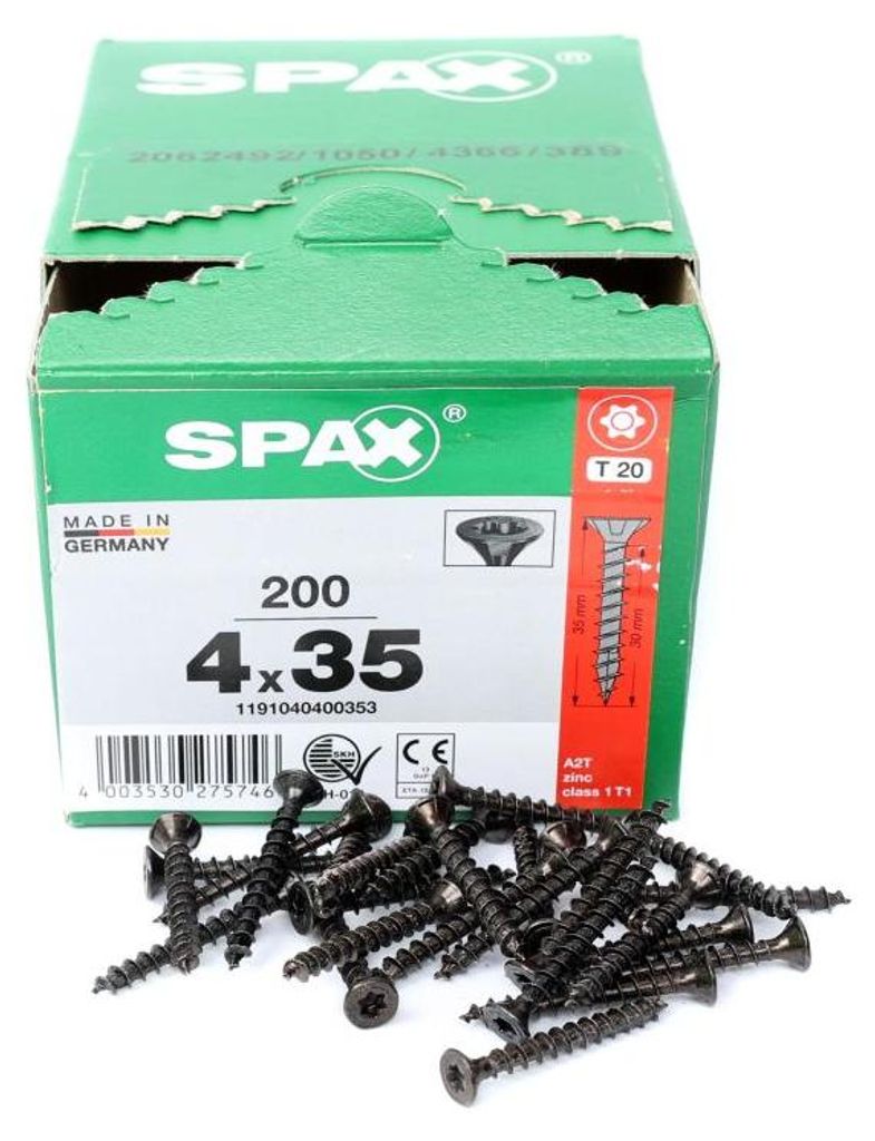 SPAX BLAX, Skrutka, Oceľ, Drevo, Plochý, Univerzálny Obrázok produktu 