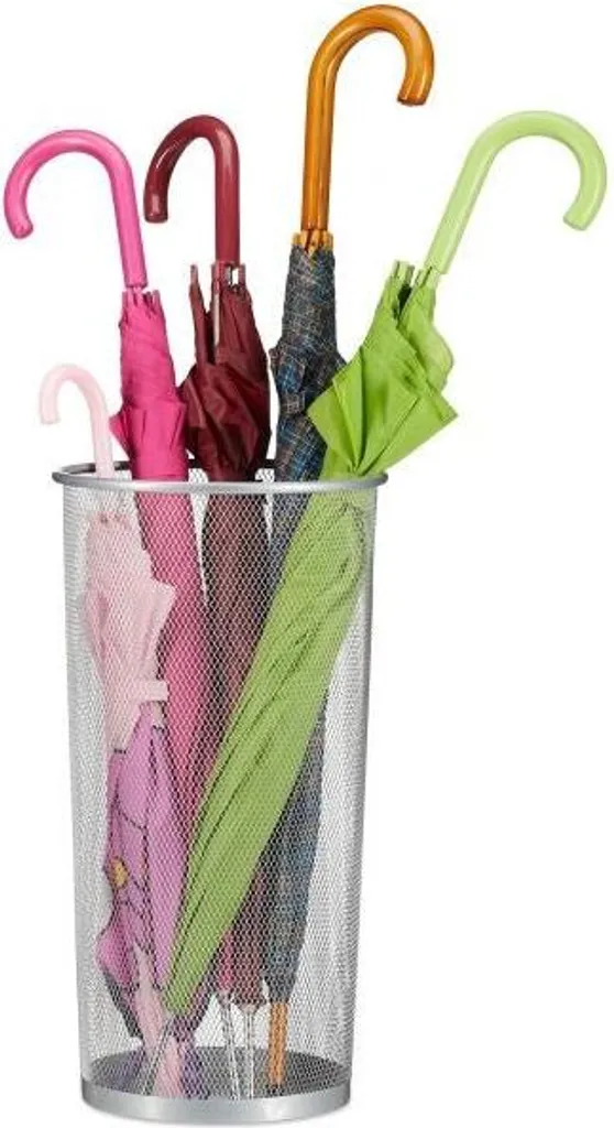 Rangement pour parapluies en maille d'acier pour entrée de bureau