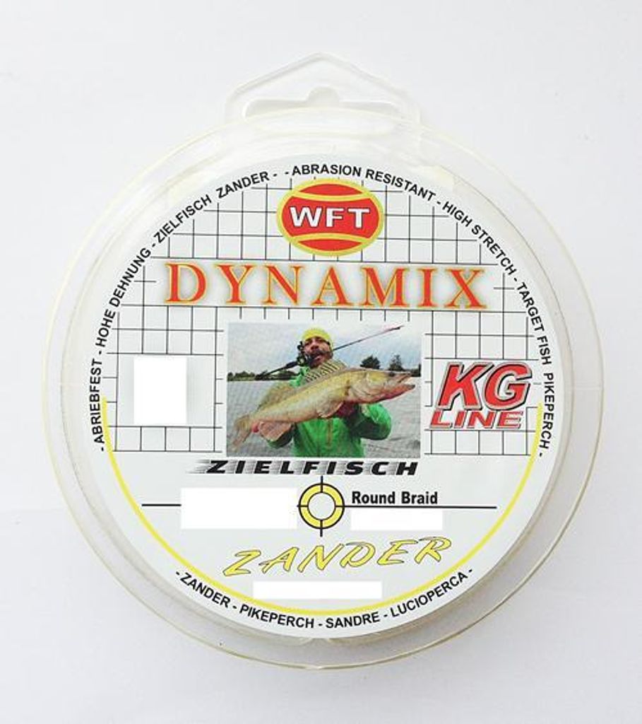 WFT Round Dynamix Zander yellow 150m, Durchmesser/Tragkraft:0.10mm / 9kg Tragkraft