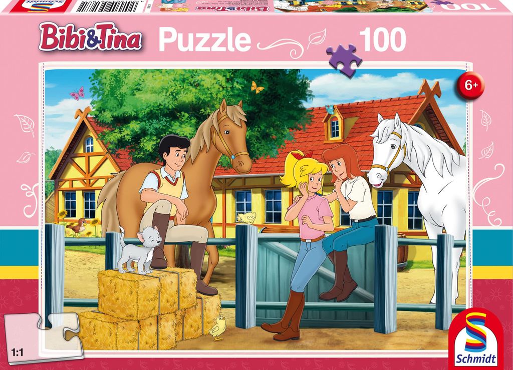 Puzzle 100T Bibi und Tina Auf dem Martinshof