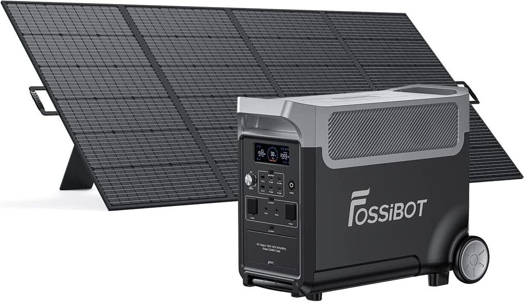 FOSSiBOT F3600 Pro 3600W(7200W Spitze) Solargenerator mit USV-Funktion, 3840Wh Powerstation Powerbank Ladegeräte Stromerzeuger mit 420W Solar Panel