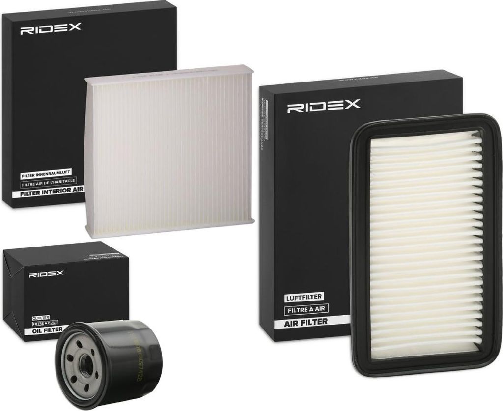 RIDEX Filterset Inspektionspaket Filtersatz für SUZUKI SWIFT III (MZ, EZ)