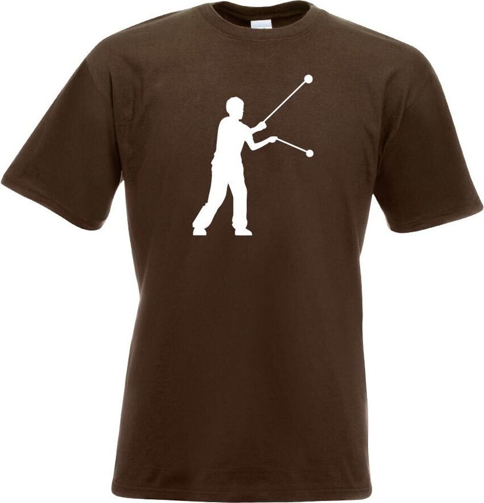 Kiwistar - T-Shirt - Chocolate - Jo-Jo - JoJo YoYo Sportler Motiv Bedruckt Funshirt Design Print - mit Motiv Bedruckt - Funshirt Design - Sport - F...