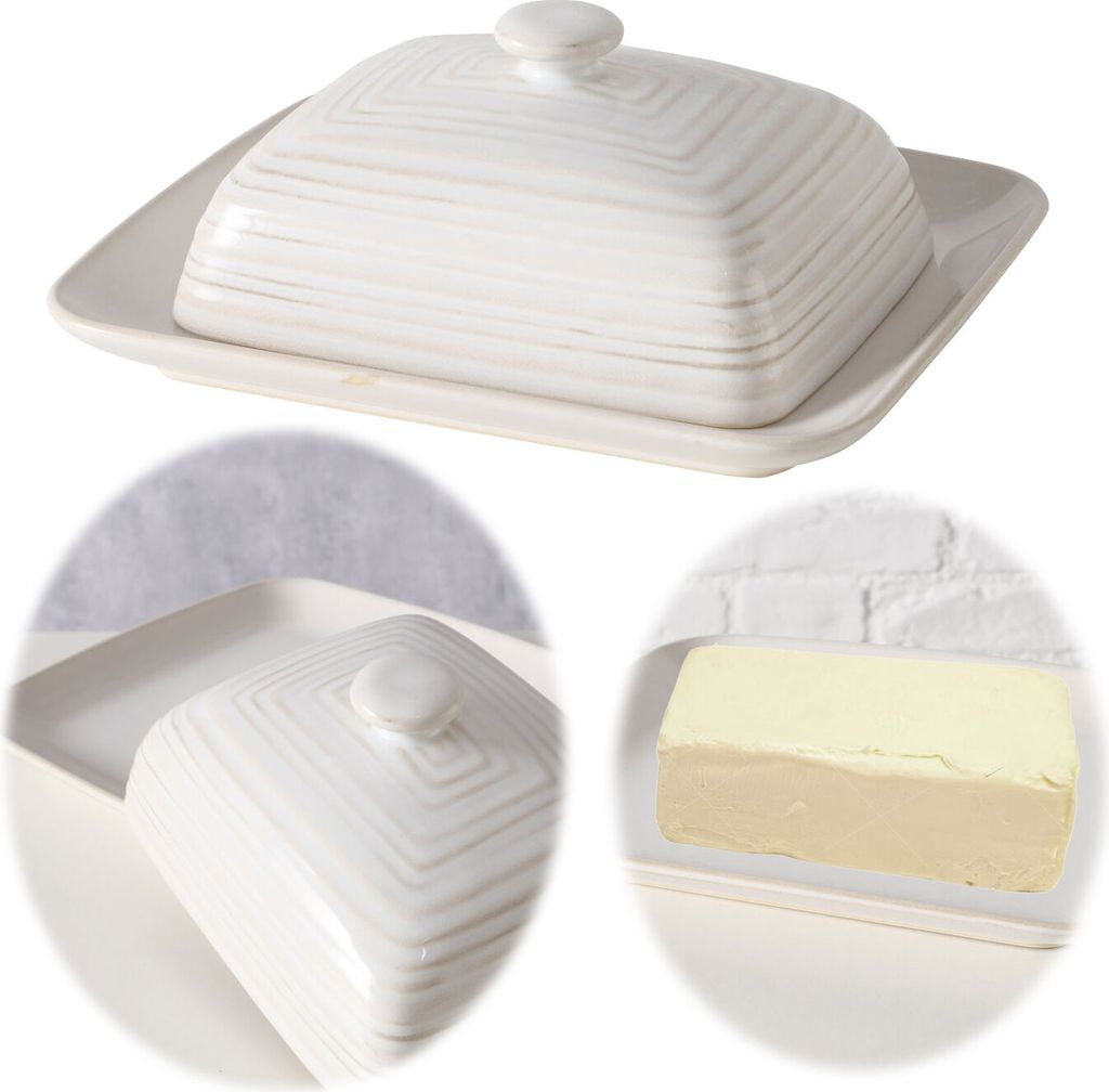 LS-LebenStil Vintage Butterdose Sylt 19x16cm 2tlg. mit Produktbild 
