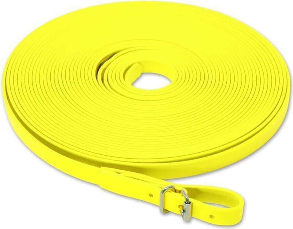 Mystique Biothane Schweißriemen 13mm neon gelb 12m