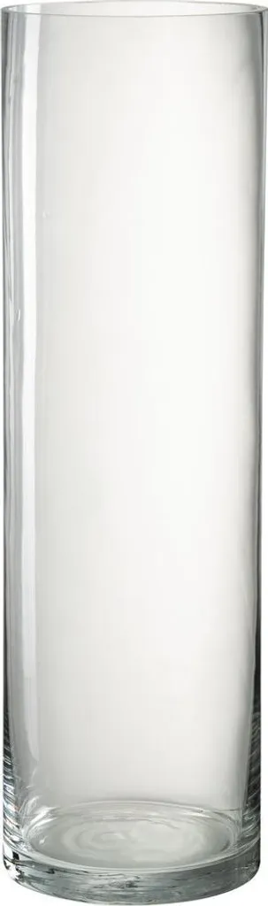 J-Line Vase Cylindre Eca en Verre Transparent pour Déco Intérieure Chic
