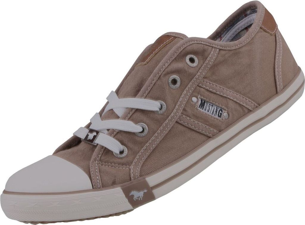 Mustang Damen Canvas Sneaker Braun