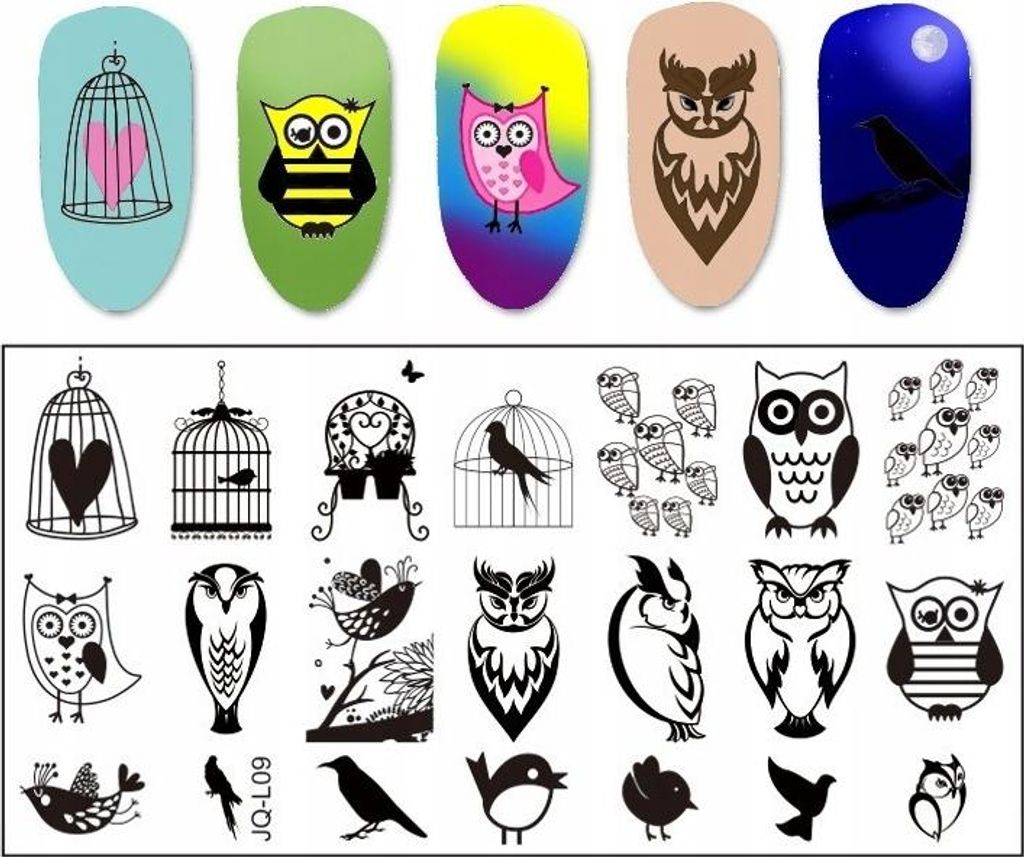 JQ-L09 Nailart-Stempelplatte