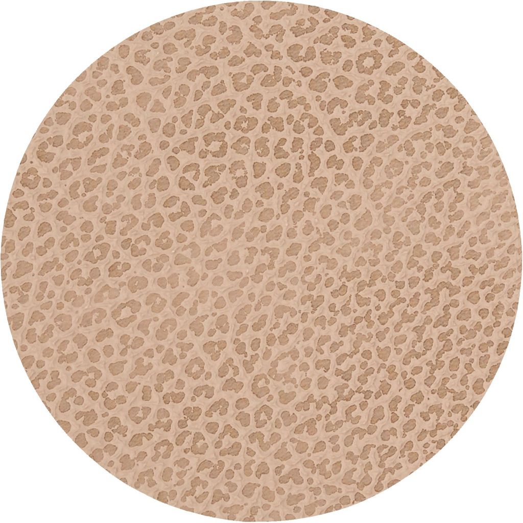 LIND DNA Untersetzer Hippo - Leder - Sand - ø 10 cm